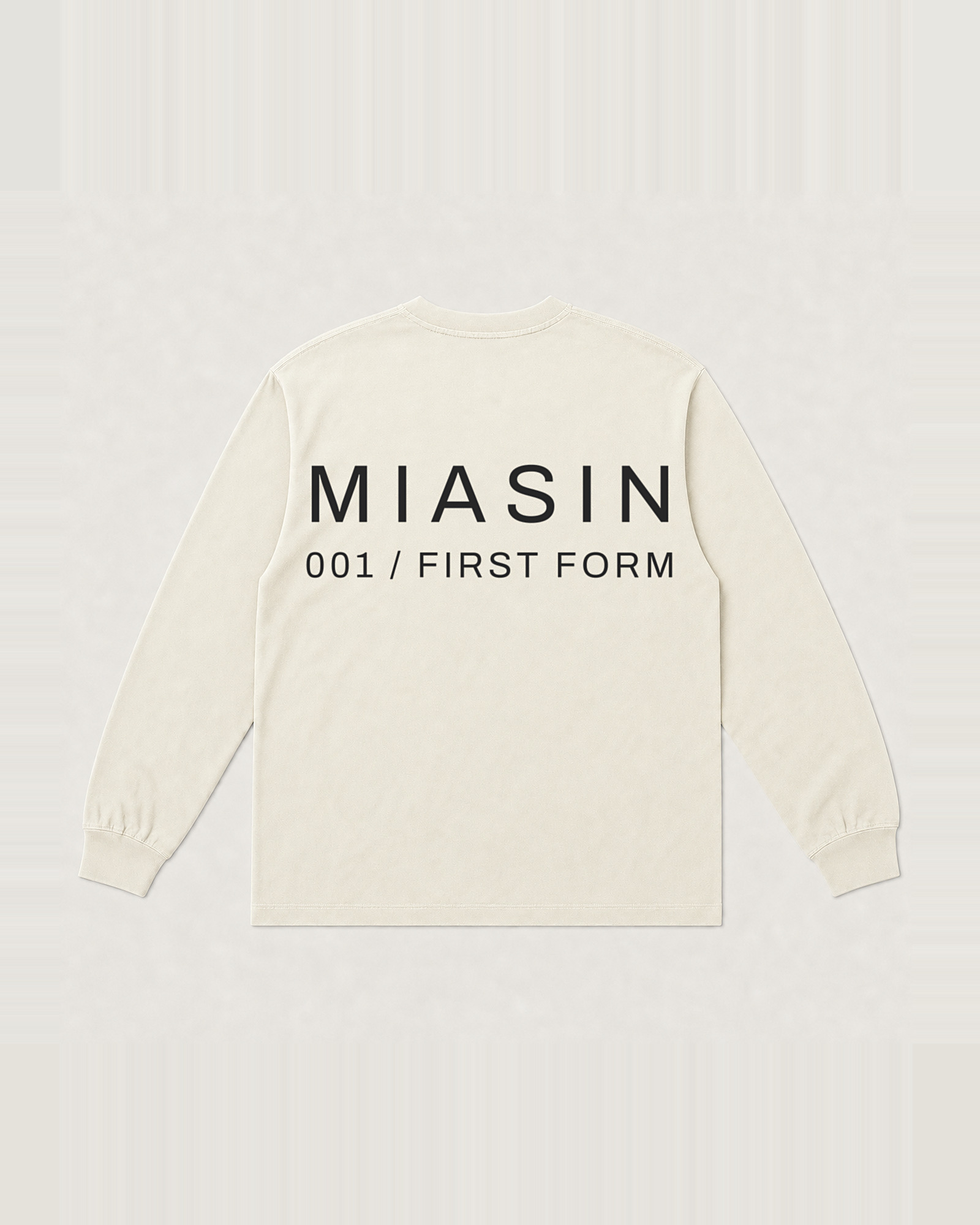 LS 001 — Long Sleeve — Bone, back